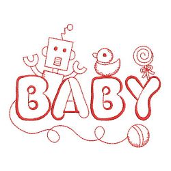 Redwork Baby Toys 14(Lg) machine embroidery designs