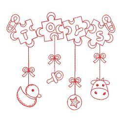 Redwork Baby Toys 15(Sm) machine embroidery designs