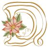 Christmas Poinsettia Alphabet 04(Lg)