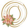 Christmas Poinsettia Alphabet 15(Md)