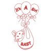 Redwork Adorable Baby 1 07(Lg)