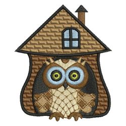 Folk Art Owls 03 machine embroidery designs