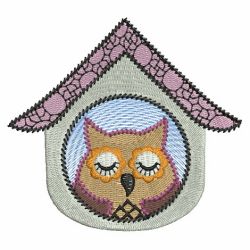 Folk Art Owls 05 machine embroidery designs