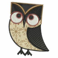Folk Art Owls 10 machine embroidery designs
