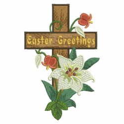 Easter Cross 01 machine embroidery designs