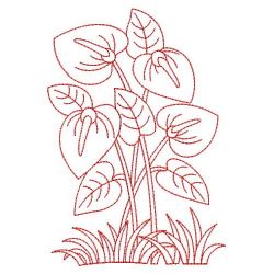 Redwork Beautiful Anthurium 01(Lg) machine embroidery designs