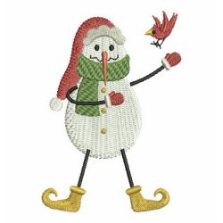 Cute Winter Snowman 03 machine embroidery designs