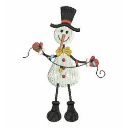 Cute Winter Snowman 04 machine embroidery designs