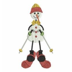 Cute Winter Snowman 08 machine embroidery designs