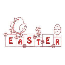Redwork Easter 03(Md) machine embroidery designs