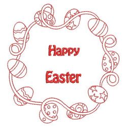 Redwork Easter 05(Sm) machine embroidery designs