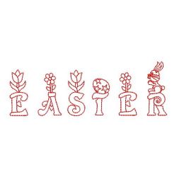 Redwork Easter 08(Lg) machine embroidery designs