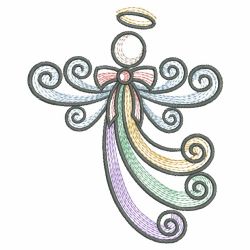 Colorful Angels 09(Md) machine embroidery designs