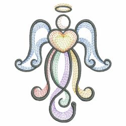Colorful Angels 11(Lg) machine embroidery designs