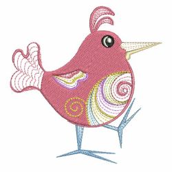 Rippled Birds machine embroidery designs