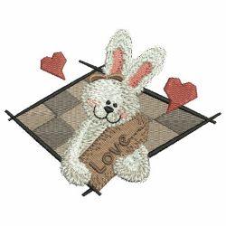 Country Rabbit 02 machine embroidery designs