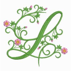 Spring Alphabets 12 machine embroidery designs