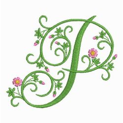 Spring Alphabets 16 machine embroidery designs