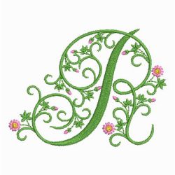 Spring Alphabets 18 machine embroidery designs