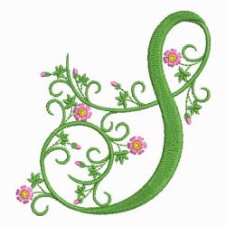 Spring Alphabets 19 machine embroidery designs