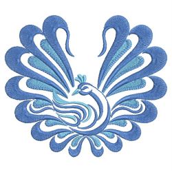 Blue Peacocks 08 machine embroidery designs