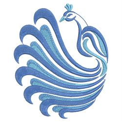 Blue Peacocks 10 machine embroidery designs