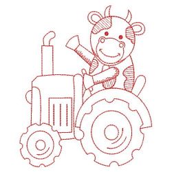 Redwork Farm Animals 02(Md) machine embroidery designs