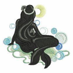 Silhouette Mermaid 02 machine embroidery designs
