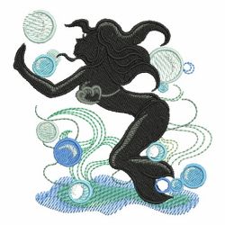 Silhouette Mermaid 03 machine embroidery designs