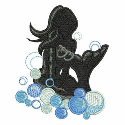 Silhouette Mermaid 06 machine embroidery designs