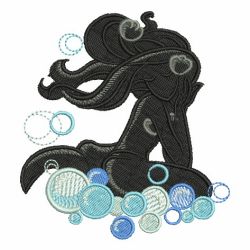 Silhouette Mermaid 09 machine embroidery designs