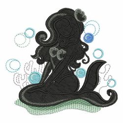 Silhouette Mermaid 11 machine embroidery designs