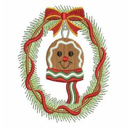 Christmas Wreath 07 machine embroidery designs