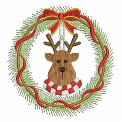 Christmas Wreath 09 machine embroidery designs