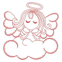 Redwork Little Angel Girl 01(Md) machine embroidery designs