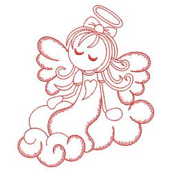 Redwork Little Angel Girl 04(Lg)