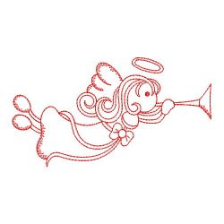 Redwork Little Angel Girl 06(Lg) machine embroidery designs