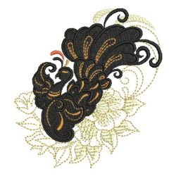 Silhouette Peacock 10 machine embroidery designs