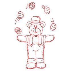 Redwork Easter Bear 01(Lg) machine embroidery designs