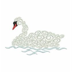 Swans machine embroidery designs