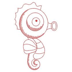 Redwork Sea Animals 03(Lg) machine embroidery designs