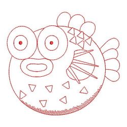 Redwork Sea Animals 10(Lg) machine embroidery designs