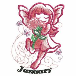 Sketched Flower Fairy(Md) machine embroidery designs