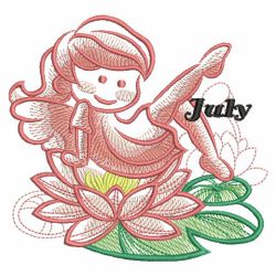 Sketched Flower Fairy 07(Sm) machine embroidery designs