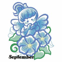 Sketched Flower Fairy 09(Sm) machine embroidery designs
