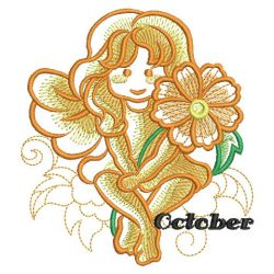 Sketched Flower Fairy 10(Sm) machine embroidery designs