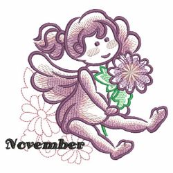 Sketched Flower Fairy 11(Md) machine embroidery designs
