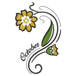 12 Months Of Flowers 10(Sm) machine embroidery designs