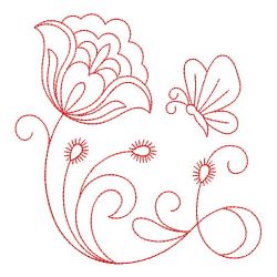 Redwork Heirloom Jacobean 02(Lg) machine embroidery designs