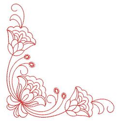 Redwork Heirloom Jacobean 03(Lg) machine embroidery designs